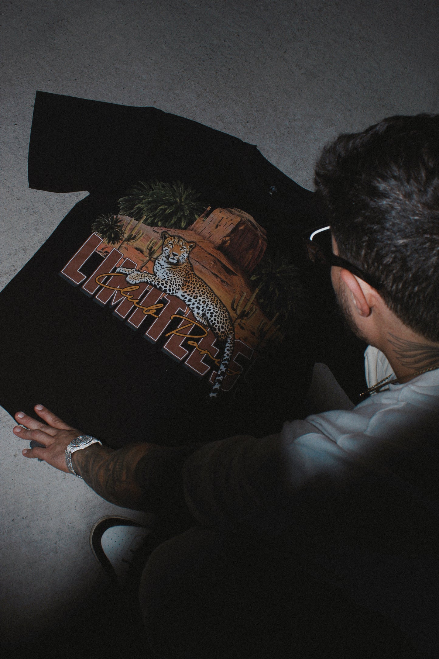 Leopard Limitless black T-shirt