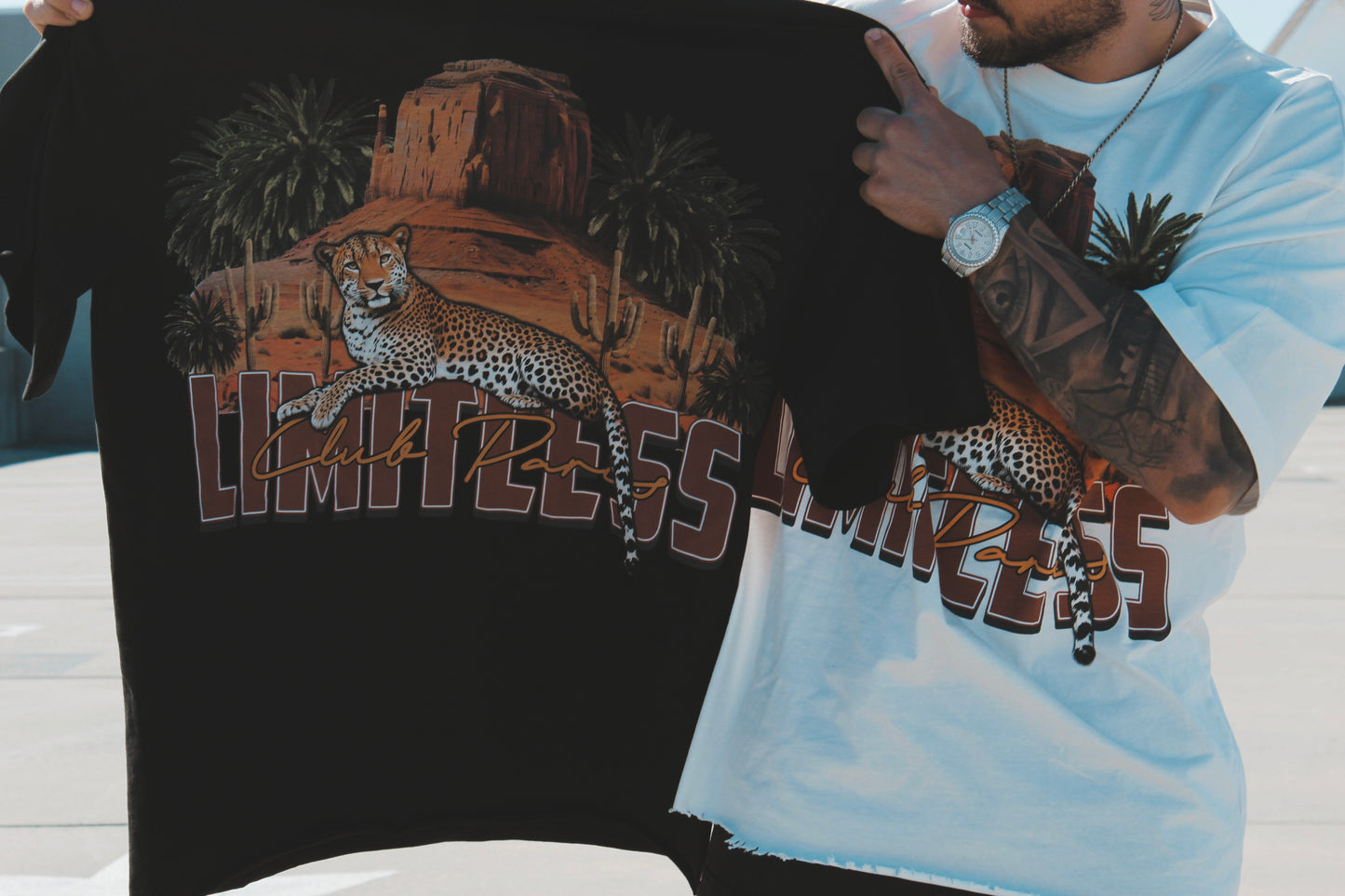 Leopard Limitless black T-shirt